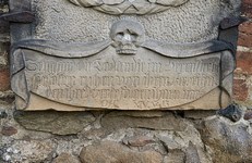 Widok dolnego fragmentu epitafium